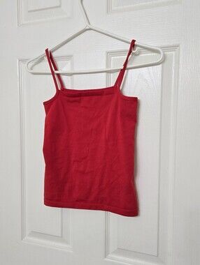 Wolford Cotton Velvet Red Tank Top Spaghetti Strap Cami Baby Fit Revolve XS